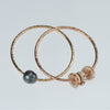 Tahitian Pearl Gold Bangle Bracelet~Mini