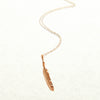 Gold Feather Necklace