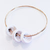 Puka Shell Gold Bangle Bracelet